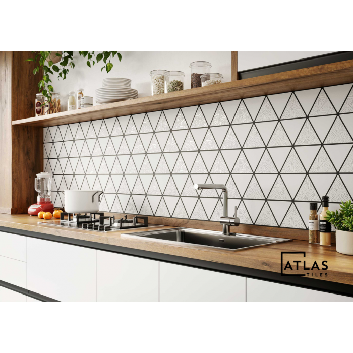 Triangle Ascoli Snow 28x48.5 cm Floor & Wall Tile