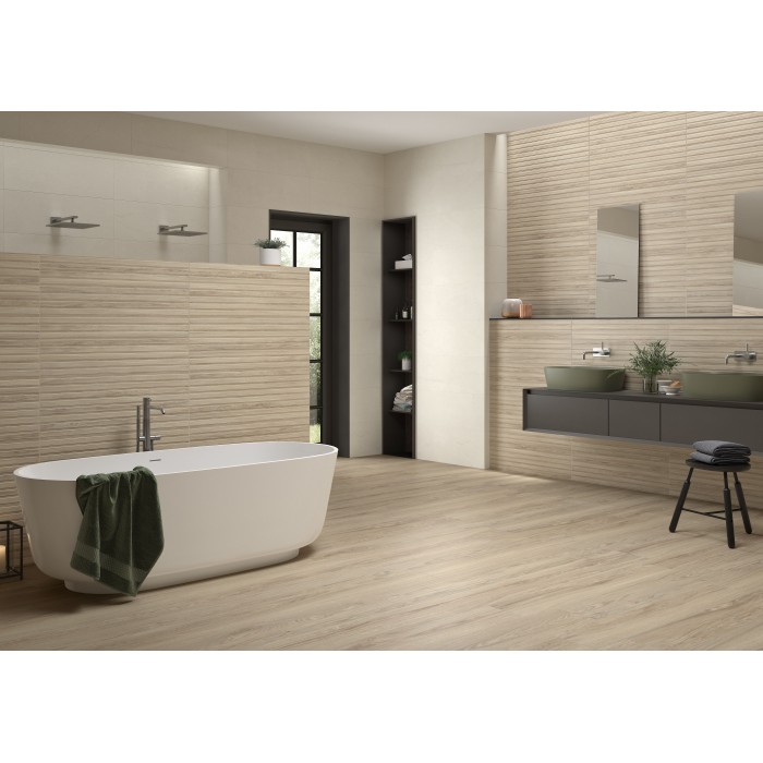 Sauna Beige 33.3x90 cm Wood Effect Wall Tile