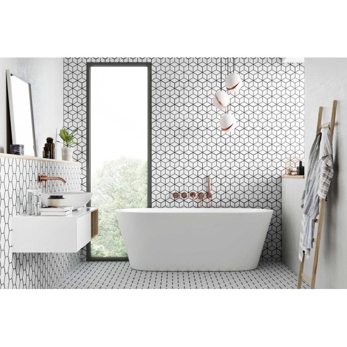 Genova Snow 26.5x51 cm Floor & Wall Tile