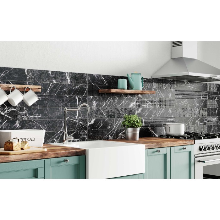 Dark Treviso Strip 21x63 cm Wall Tile