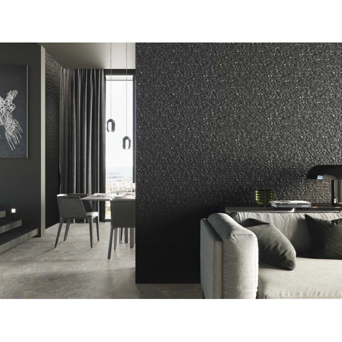 Bolonia Black 21x63 cm Wall Tile