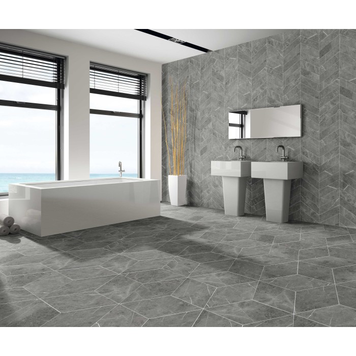 Roma Brume Grey 70x40 cm Floor & Wall Tile