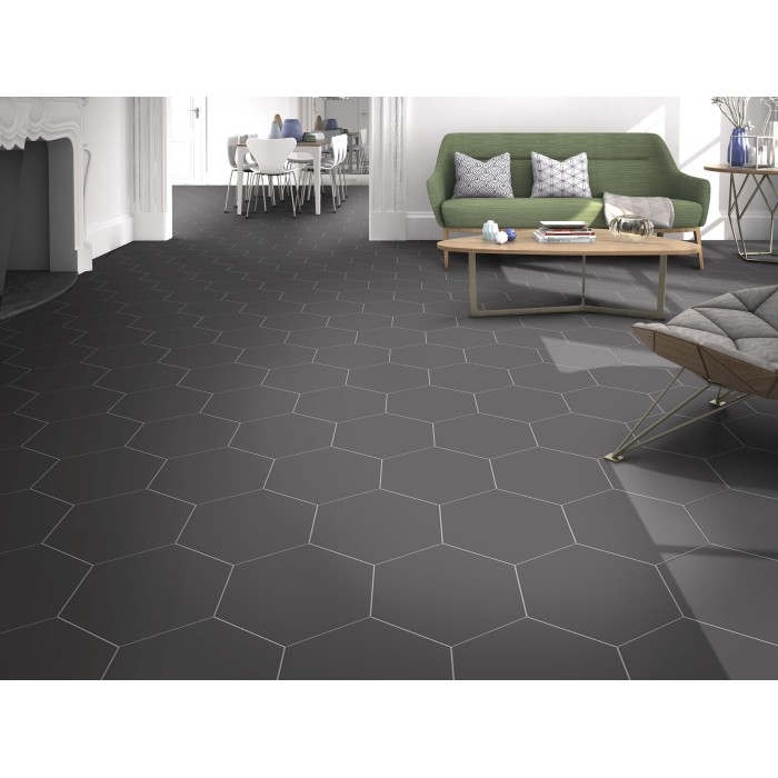 Bari  Negro 28.5x33 cm Floor & Wall Tile