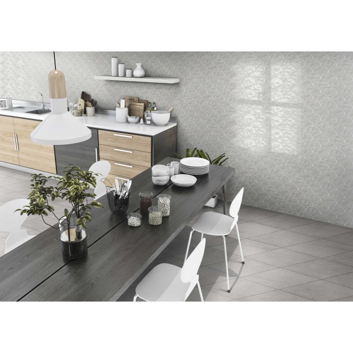 Palermo Gloss Grey 30.7x30.7 cm Floor & Wall Tile