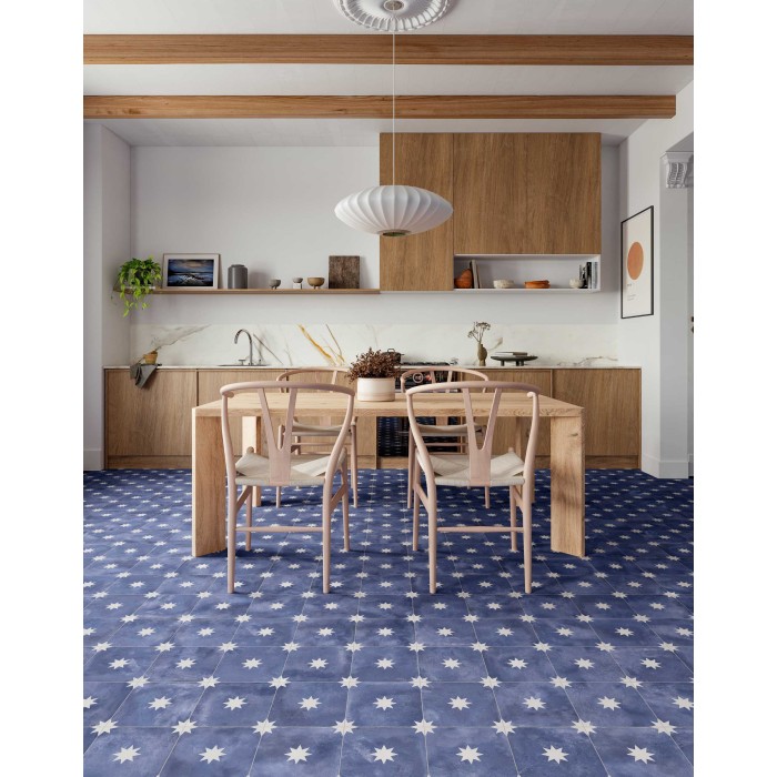 Verona Navy 44x44 cm Floor & Wall Tile