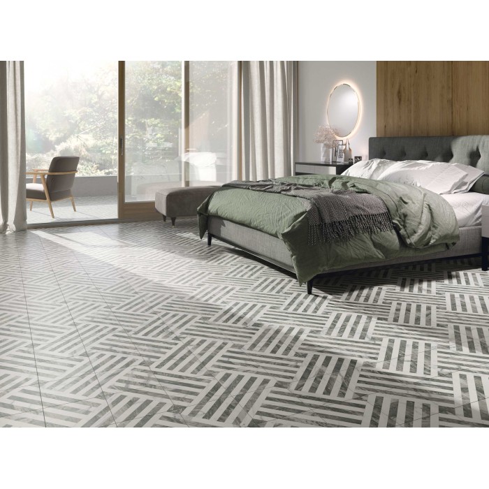 Brescia Grey 44x44 cm Floor & Wall Tile