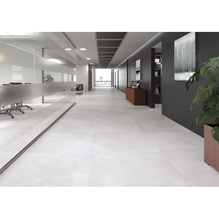 Bechi White 60x60 cm Rectified Floor & Wall Tile