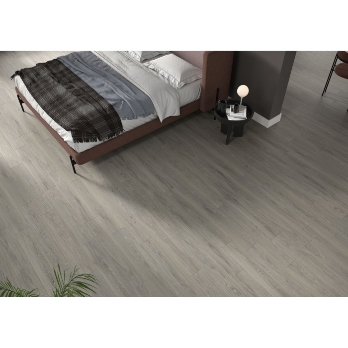 Vila Grey 23x120 cm Rectified Floor & Wall Wood Effect Tile