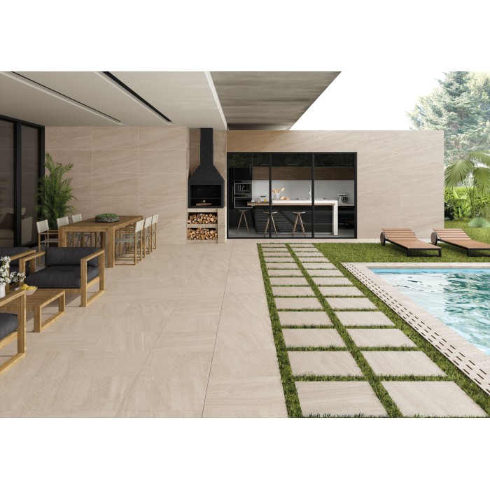 Villores Sand Rectified 60x60 cm 20mm Outdoor Floor Tile