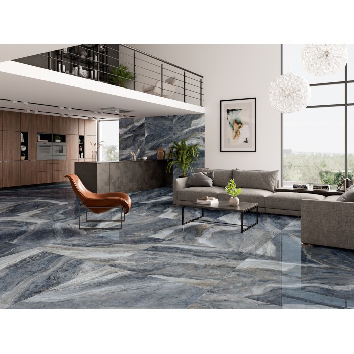 Orion Blue Polished 60x120 cm Floor & Wall Tile