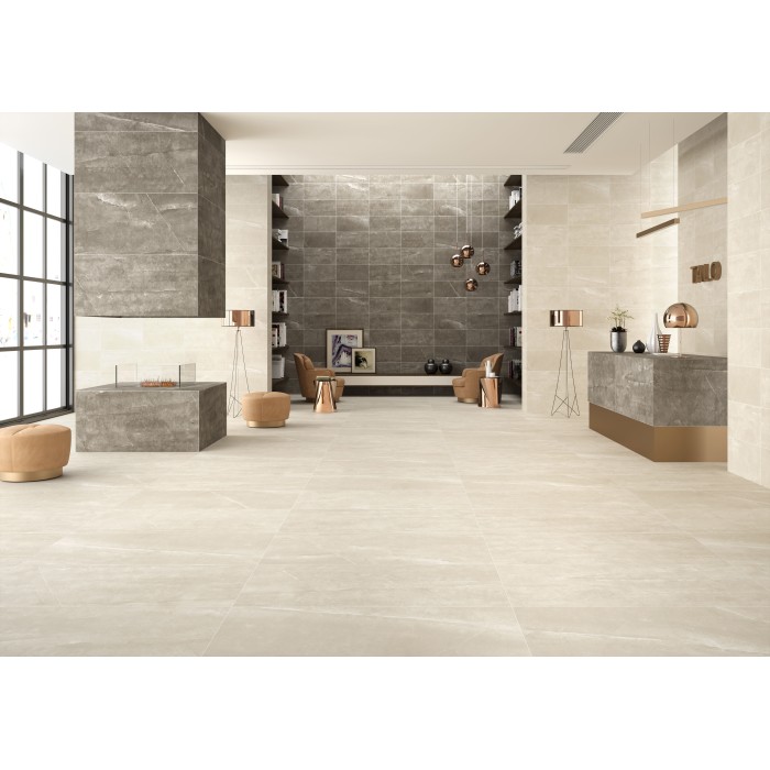 Costur Ivory Polished 60x120 cm Rectified Floor & Wall Tile