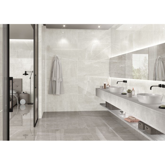 Costur White Polished 60x120 cm Rectified Floor & Wall Tile