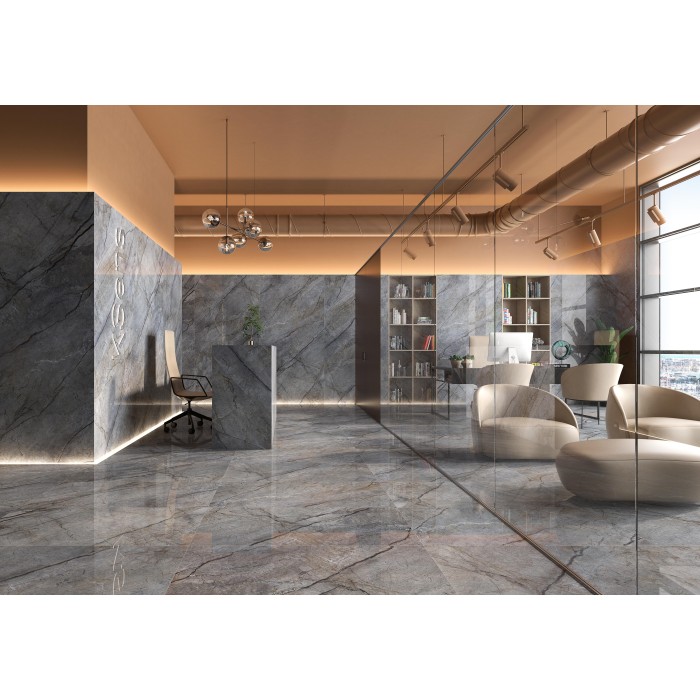 Antequera Riviera Blue Polished 60x120 cm Rectified Floor & Wall Tile