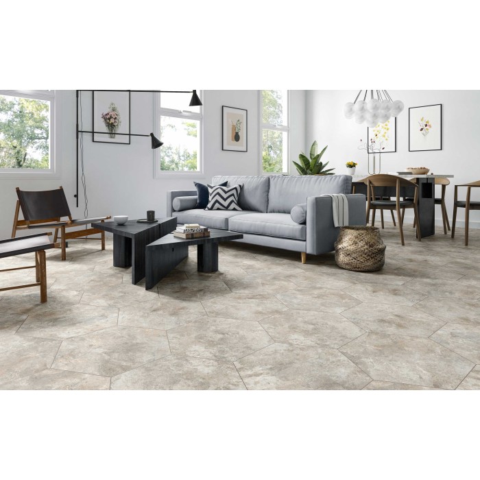 Hex  Siena Taupe 56x48.5 cm Suelo y Pared