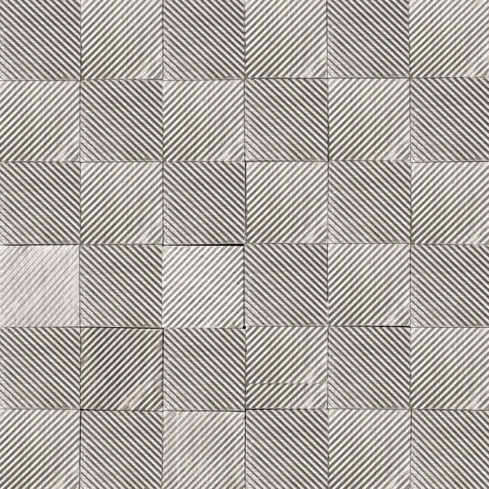 Ronda Grooved Gris 30x30 cm