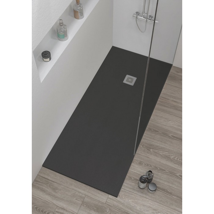 Quo Solid Shower Tray Anthracite